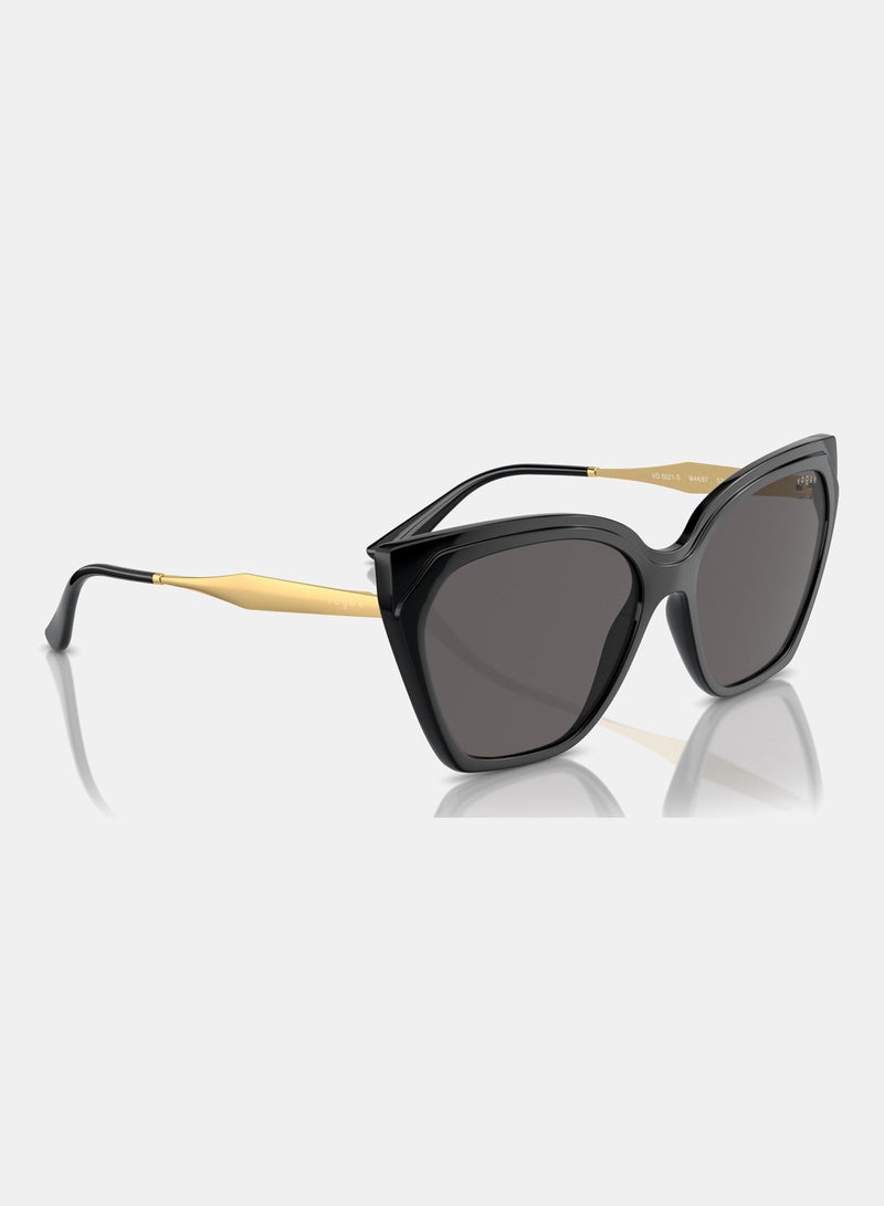 Vogue Full-Rimmed Cat Eye Sunglasses 5521S,57, W44,87 - Image 3